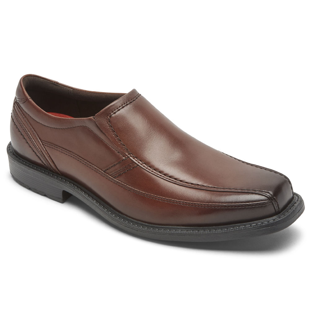 Rockport Singapore Mens Slip-On - Style Leader 2 Bike Toe Brown - GF1390768